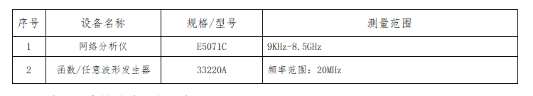 安全性能試驗設(shè)備能力